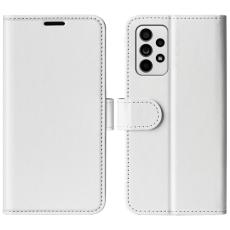  Samsung Galaxy A33 5G Fodral L&auml;der Vit - Teknikhallen.se