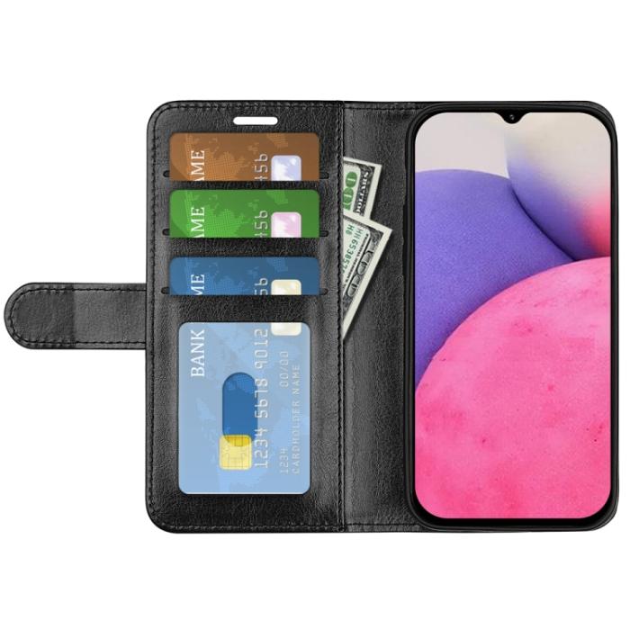 Bild 4,  Samsung Galaxy A33 5G Fodral Läder Svart - Teknikhallen.se
