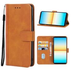  Sony Xperia 10 IV Fodral Solid L&auml;der Brun - Teknikhallen.se