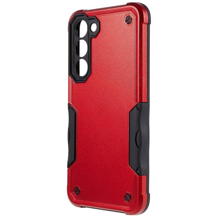 Bild 2,  Samsung Galaxy S23 Plus Skal Shockproof Armor Röd - Teknikhallen.se