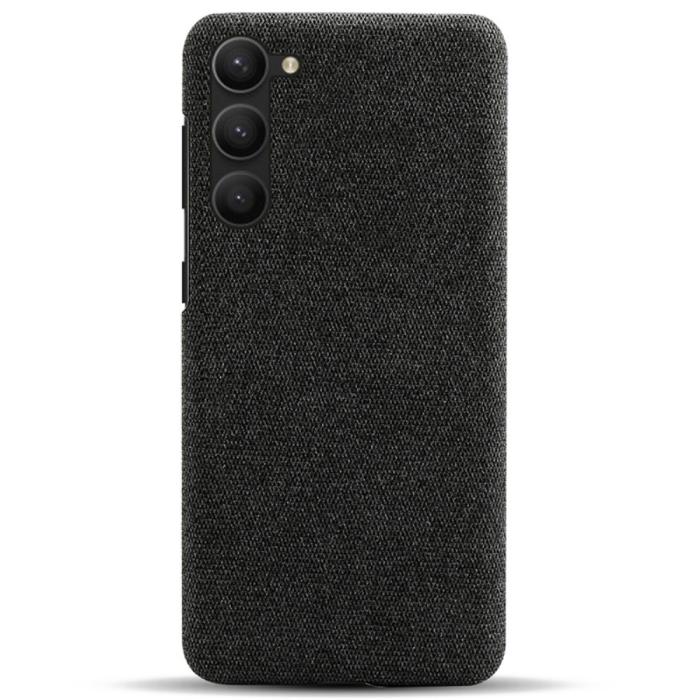 Bild 3,  Samsung Galaxy S24 Plus Slim Tygbelagt Skal Svart - Teknikhallen.se