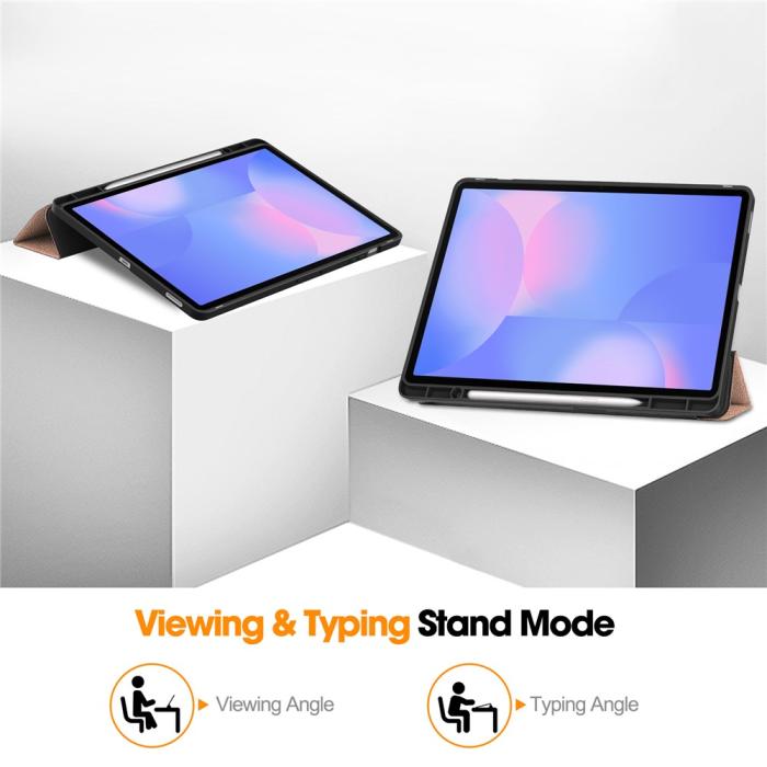Bild 3,  Samsung Galaxy Tab S10 FE Plus Fodral Tri-Fold Pennhållare - Teknikhallen.se