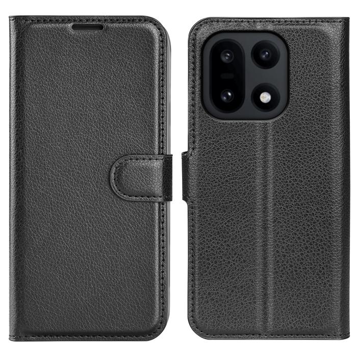 Bild 3,  OnePlus 15 Fodral Litchi Läder Svart - Teknikhallen.se