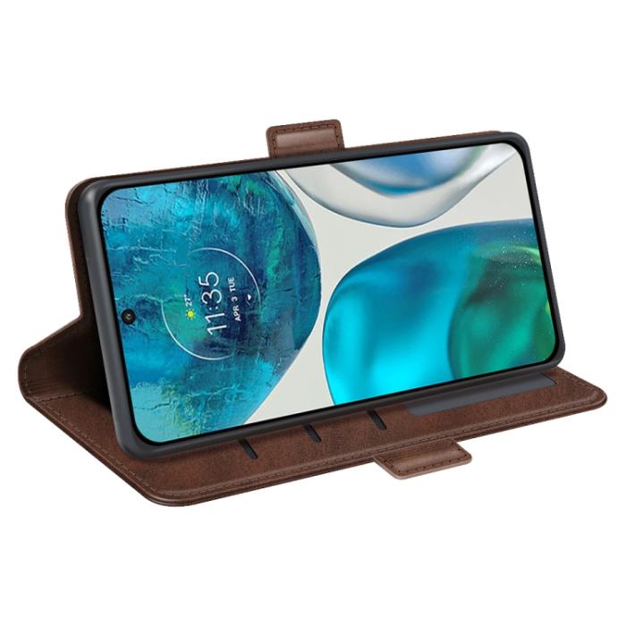 Bild 5,  Motorola Moto G52/G82 Fodral Magnetisk Stängning Brun - Teknikhallen.se