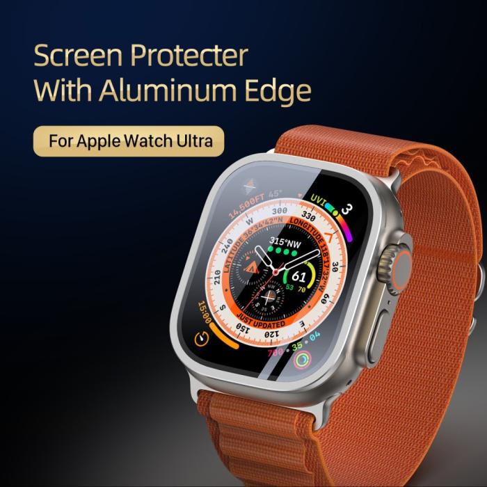 Bild 2, DUX DUCIS DUX DUCIS Apple Watch Ultra 49 mm Skärmskydd Aluminium Ram Silver - Teknikhallen.se