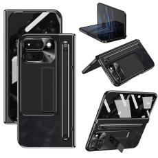  Google Pixel 9 Pro Fold Skal/Sk&auml;rmskydd inkl. Penna L&auml;der Svart - Teknikhallen.se