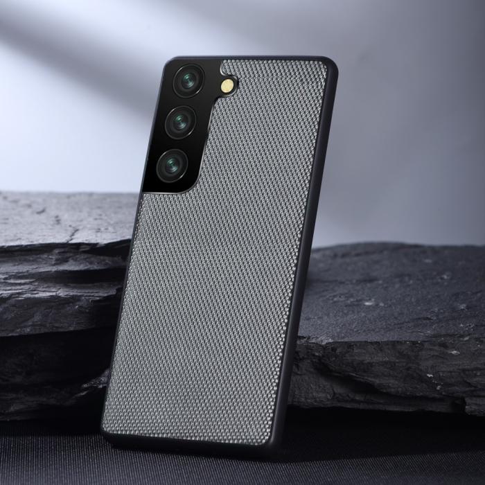 Bild 3,  Samsung Galaxy S22 Plus Skal Nylontäckt TPU Grå - Teknikhallen.se