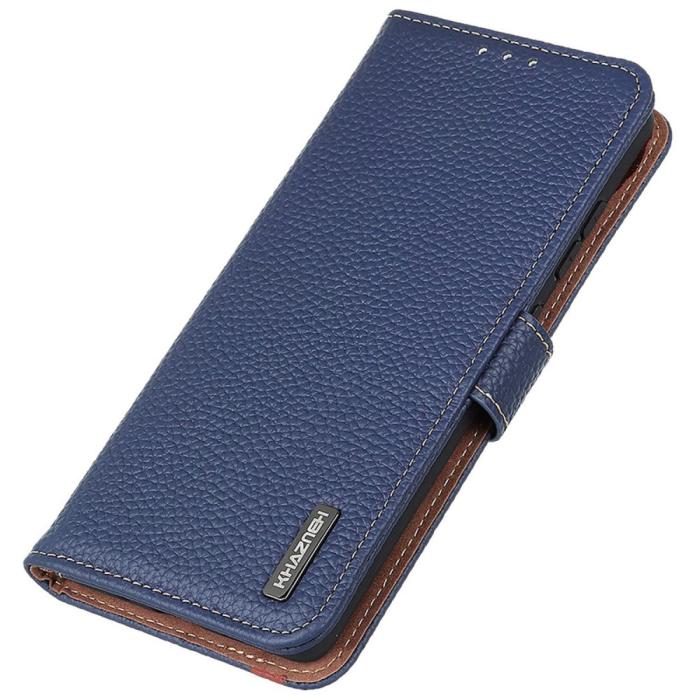 Bild 5, KHAZNEH KHAZNEH Samsung Galaxy S24 FE Fodral Äkta Läder Mörk Blå - Teknikhallen.se