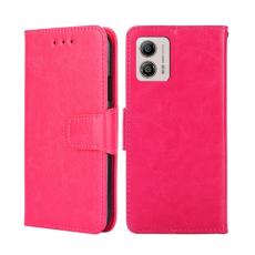  Motorola Moto G13 / G23 / G53 5G Fodral L&auml;der Rosa/R&ouml;d - Teknikhallen.se