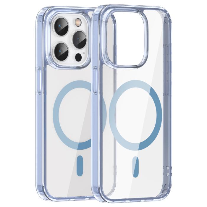 Bild 2, ColorPop ColorPop iPhone 15 Pro Skal CH MagSafe Transparent/Ljus Blå - Teknikhallen.se