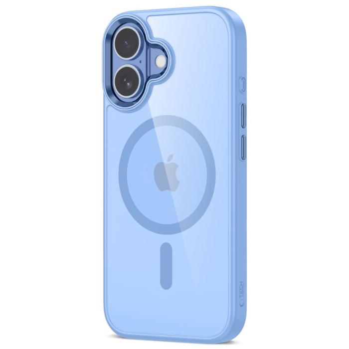 Bild 2, Tech-Protect Tech-Protect iPhone 17 Skal MagSafe MagMat Blue / Clear - Teknikhallen.se