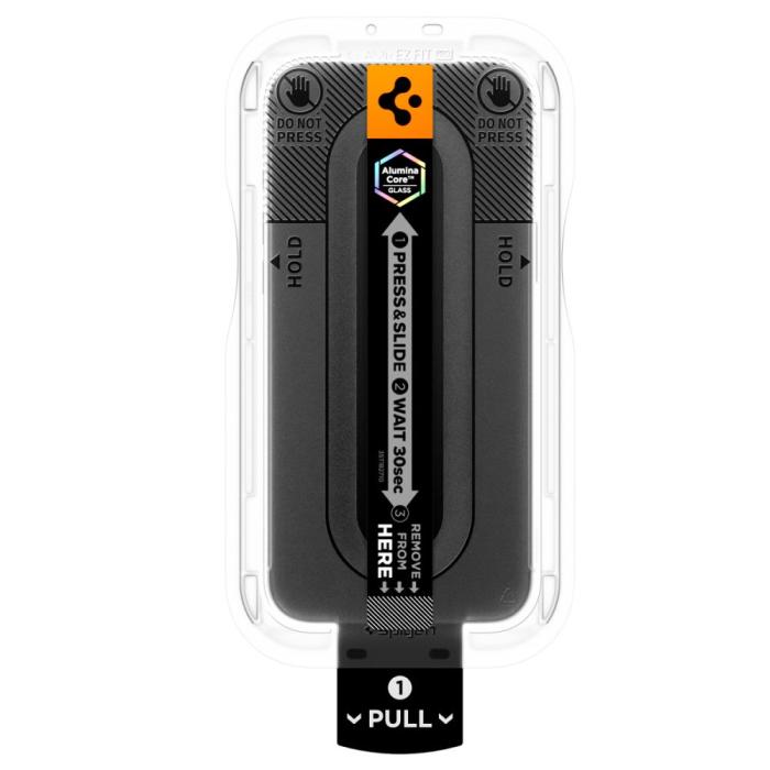Bild 4, Spigen Spigen iPhone 18 Pro Max 2-PACK Skärmskydd Glas.tR Pro HD 'Ez Fit' - Teknikhallen.se