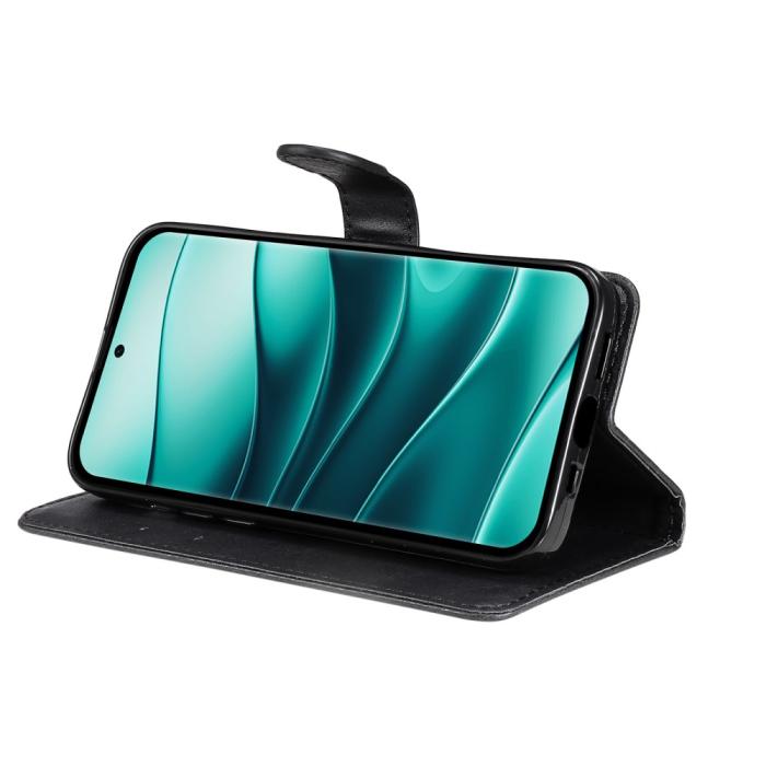 Bild 3,  Xiaomi Redmi Note 14 Pro/Pro Plus 5G Fodral Solid Läder Svart - Teknikhallen.se