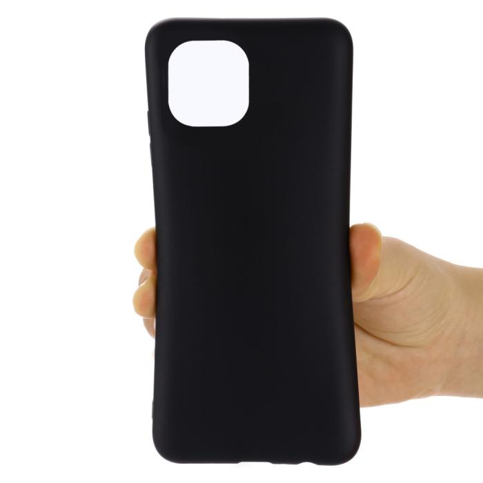 Bild 5,  Samsung Galaxy A03 Skal Liquid Silikon Med Strap Svart - Teknikhallen.se