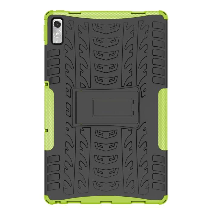 Bild 2,  Lenovo Tab P11 Gen 2 Skal Rugged Kickstand Armor Grön - Teknikhallen.se