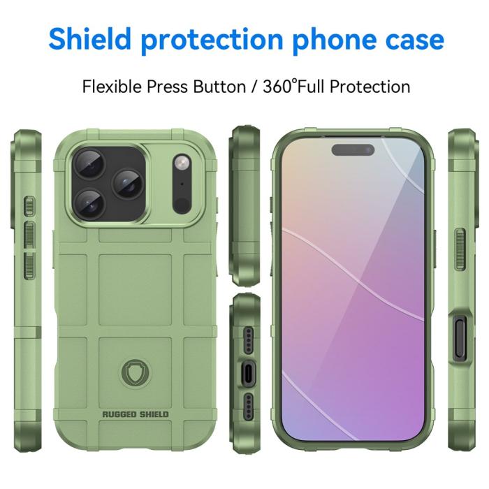 Bild 3,  iPhone 18 Pro / 17 Pro Skal Robust Grön - Teknikhallen.se