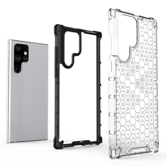 Bild 2,  Samsung Galaxy S22 Ultra Skal Armor Honeycomb Svart - Teknikhallen.se