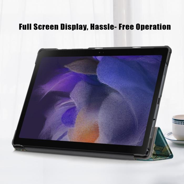 Bild 4,  Samsung Galaxy Tab A8 10.5 (2021) Fodral Tri-Fold Peach Blossom - Teknikhallen.se