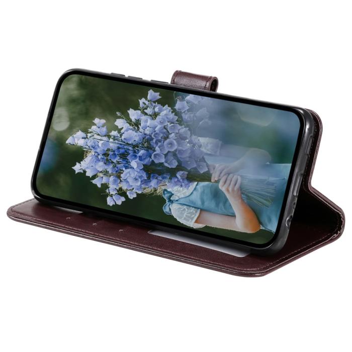 Bild 3,  Samsung Galaxy A35 5G Fodral Mandala Läder Brun - Teknikhallen.se