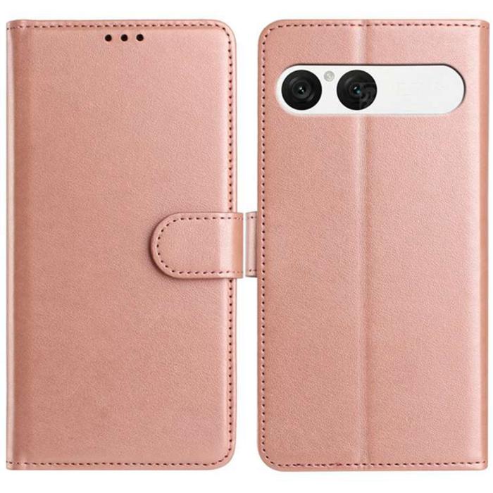 Bild 3,  Sony Xperia 10 VII Fodral Multifunktionellt Läder Roséguld - Teknikhallen.se