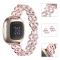  Fitbit Versa 4/Sense 2 Armband Metall Bling Rosa - Teknikhallen.se