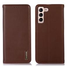 KHAZNEH KHAZNEH Galaxy S23 &Auml;kta L&auml;der Nappa Textur Brun - Teknikhallen.se