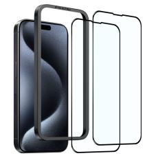 NORTHJO NORTHJO iPhone 15 Pro Max Sk&auml;rmskydd Helt&auml;ckande H&auml;rdat Glas - Teknikhallen.se