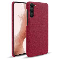  Samsung Galaxy S24 Plus Slim Tygbelagt Skal R&ouml;d - Teknikhallen.se