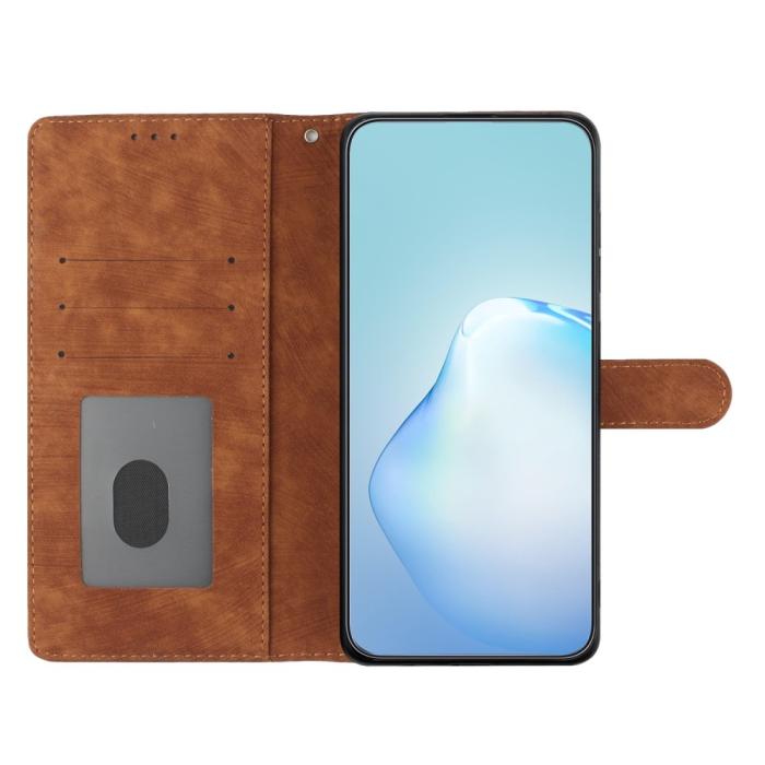 Bild 3,  iPhone 15 Plus Fodral Skin Touch Läder Brun - Teknikhallen.se