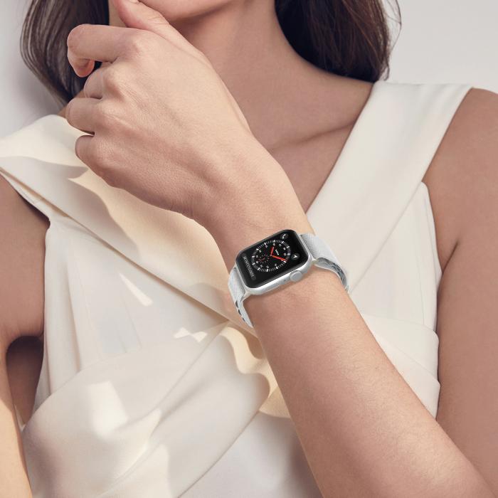 Bild 6, ColorPop Apple Watch 42/44/45/46/49 mm Armband Alpine Pro Loop Starlight - Teknikhallen.se