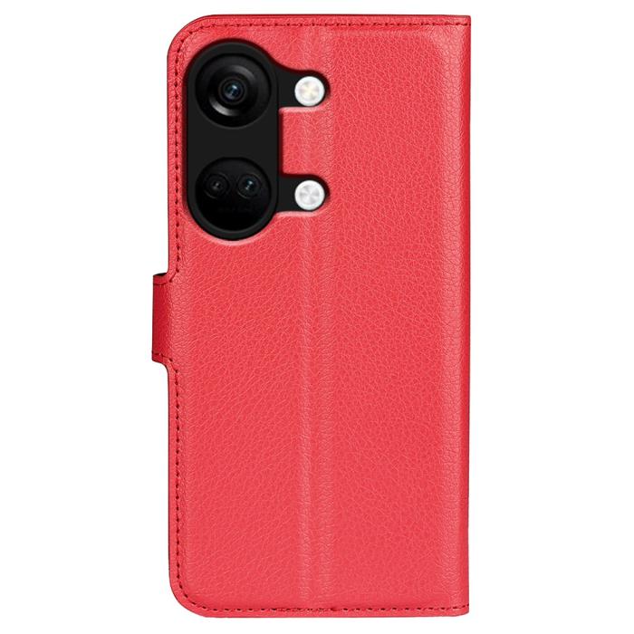 Bild 6,  OnePlus Nord 3 5G Fodral Litchi Textur Röd - Teknikhallen.se