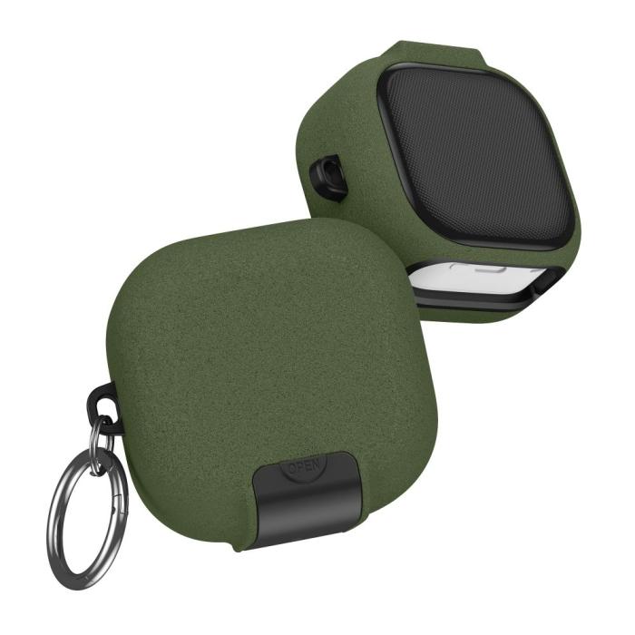 Bild 6, Tech-Protect Tech-Protect Galaxy Buds 4 / 4 Pro Skal Slim Hook Olive Green - Teknikhallen.se