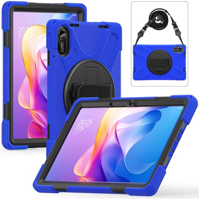 Bild 3,  Xiaomi Redmi Pad 2 Skal 360° Kickstand Med Strap Blå - Teknikhallen.se