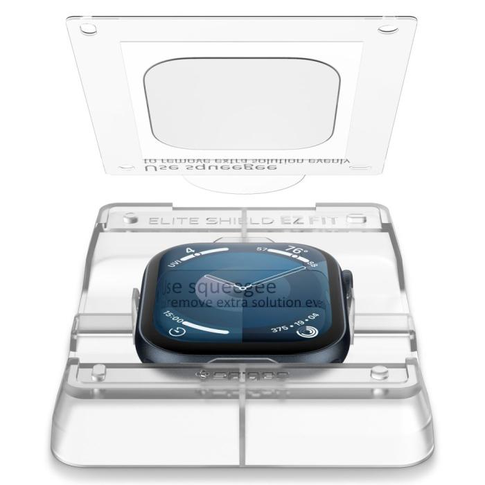 Bild 3, Spigen Spigen Apple Watch 11 / 10 42 mm 2-PACK Skärmskydd 