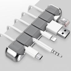 AHASTYLE AHASTYLE 5-Port Kabel H&aring;llare/Organiserare I Aluminium/Silikon - Teknikhallen.se