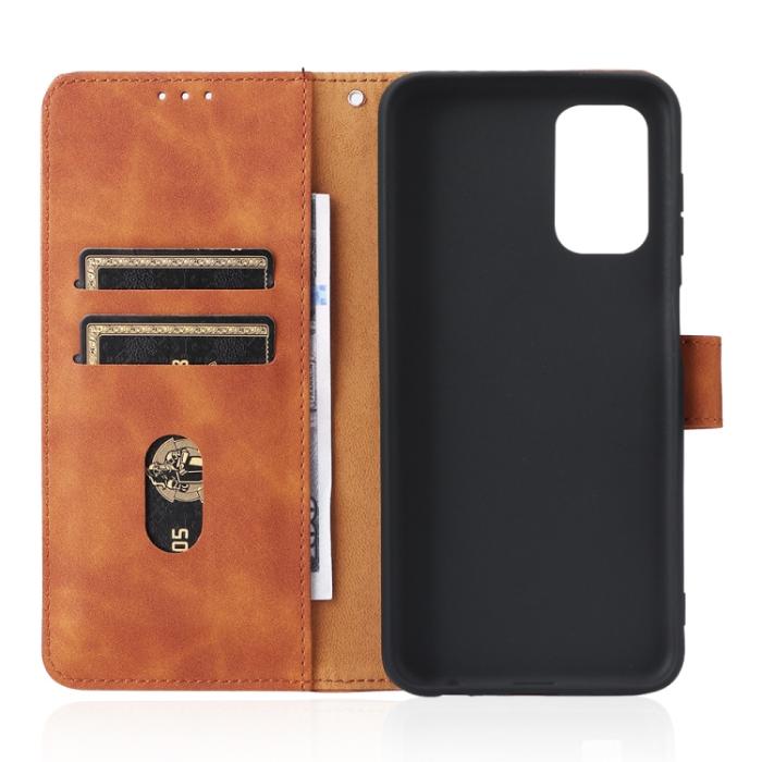 Bild 4,  Samsung Galaxy A13 4G Fodral Skin Touch Brun - Teknikhallen.se