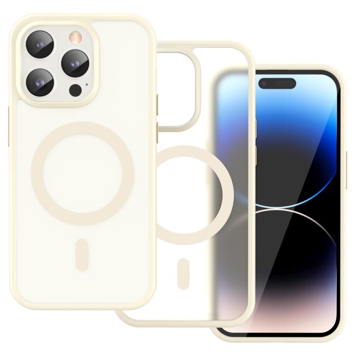 Bild 2, ColorPop ColorPop iPhone 14 Pro Skal CH MagSafe Matt Off White - Teknikhallen.se