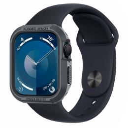 Spigen Spigen Apple Watch 44/45 mm Skal Rugged Armor Mörk Grå - Teknikhallen.se