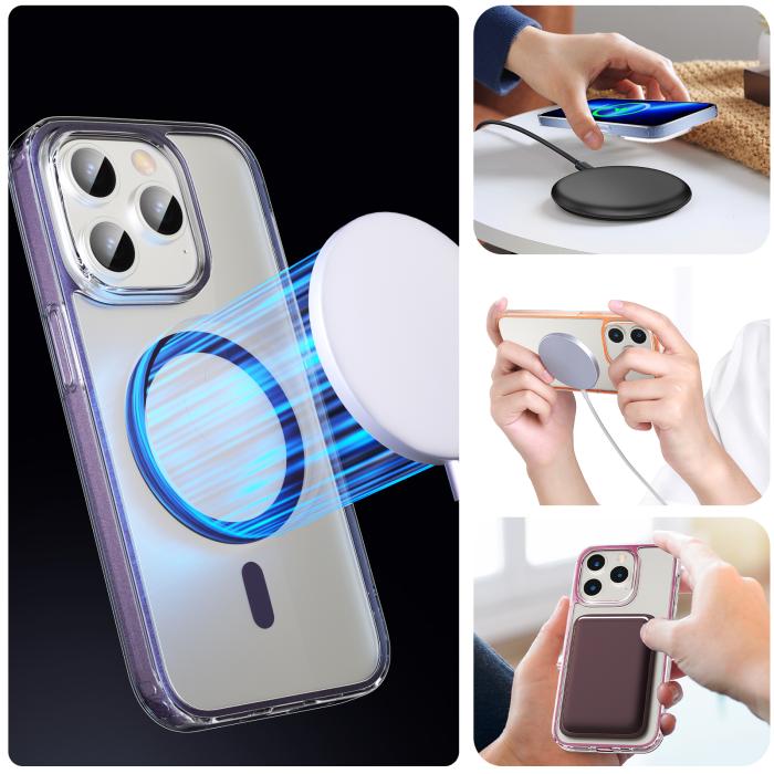 Bild 4, ColorPop ColorPop iPhone 15 Pro Skal CH MagSafe Transparent/Ljus Blå - Teknikhallen.se