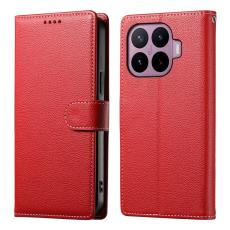  Xiaomi 17T Fodral Litchi L&auml;der R&ouml;d - Teknikhallen.se