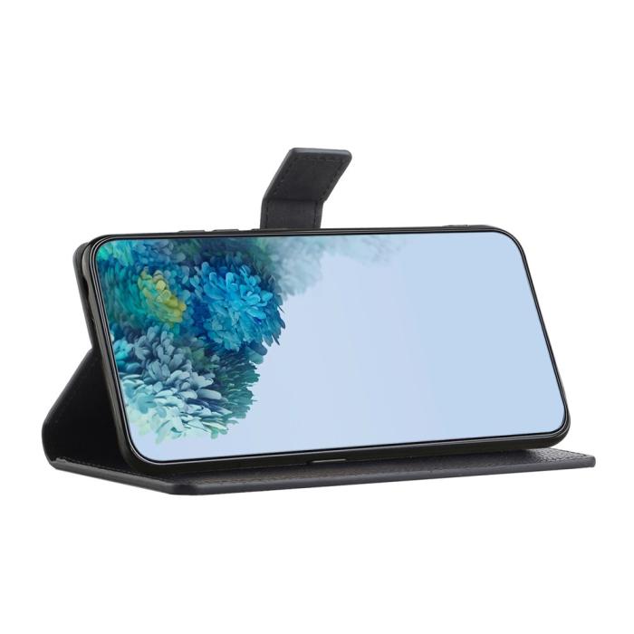 Bild 3,  Motorola Moto G86 Power/G86 5G Fodral Litchi Läder Svart - Teknikhallen.se