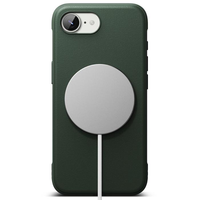Bild 3, Ringke Ringke iPhone 17e / 16e Skal MagSafe Onyx Mörk Grön - Teknikhallen.se