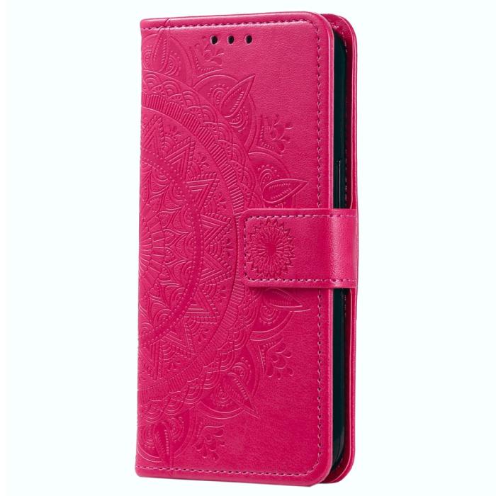Bild 4,  Samsung Galaxy A35 5G Fodral Mandala Läder Rosa - Teknikhallen.se