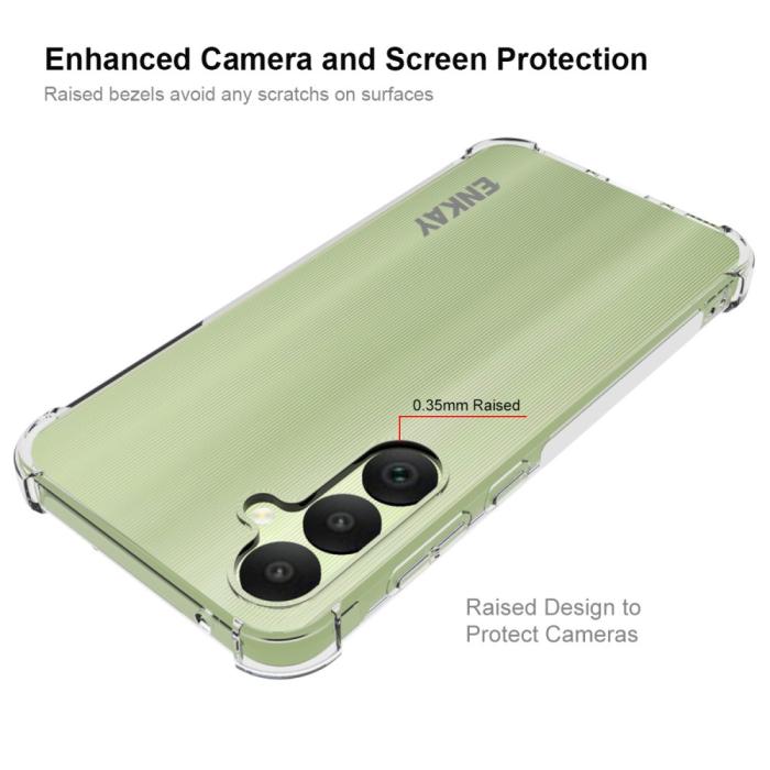 Bild 3, ENKAY ENKAY Samsung Galaxy A35 5G Skal Shockproof TPU Transparent - Teknikhallen.se
