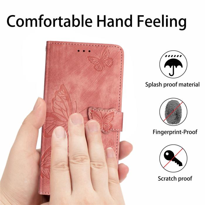Bild 5,  Sony Xperia 1 VII Fodral Fjäril Tryck Rosa - Teknikhallen.se