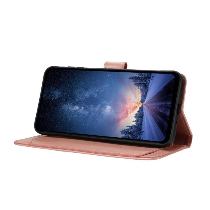 Bild 6,  Sony Xperia 10 VII Fodral Multifunktionellt Läder Roséguld - Teknikhallen.se