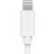 Smartline Smartline 1m USB-C - Lightning MFi Laddningskabel Vit - Teknikhallen.se