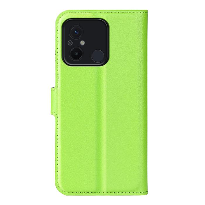 Bild 6,  Xiaomi Redmi 12C 4G Fodral Litchi Läder Grön - Teknikhallen.se