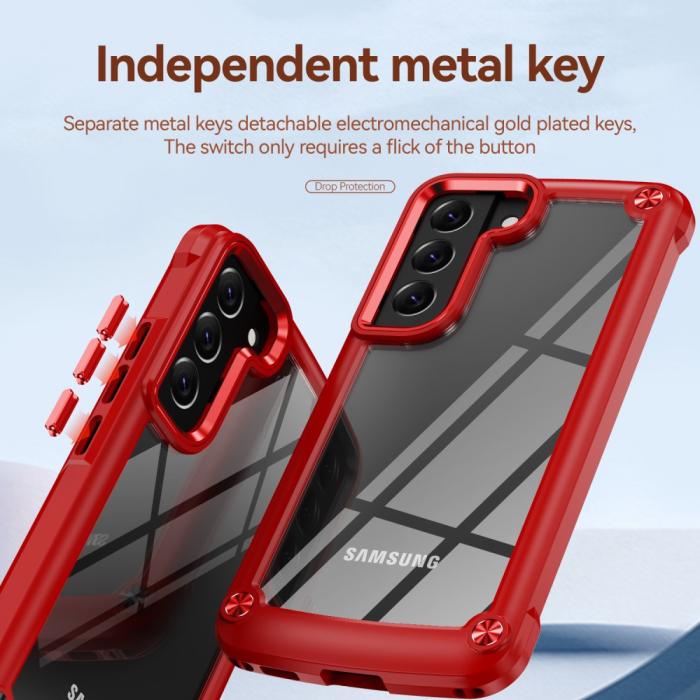 Bild 6,  Samsung Galaxy S23 Plus Skal Shockproof Hybrid Röd - Teknikhallen.se