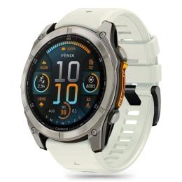 Tech-Protect Tech-Protect Garmin Fenix 51 mm Armband Silicone Line Titanium - Teknikhallen.se